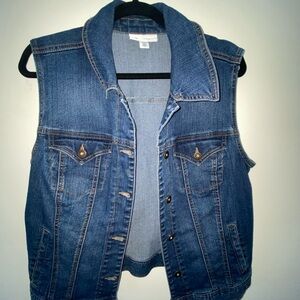 Style & Co. Blue Denim Vest